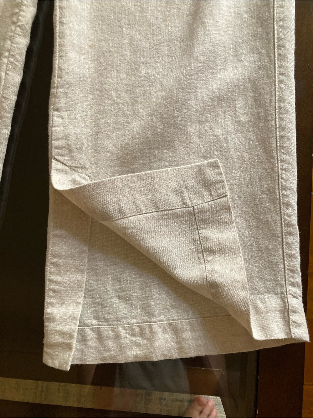 Athleta Retreat Linen High Rise Wide Leg Pant - Picture 7 of 10